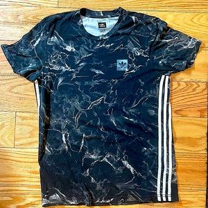 Black and grey cloud adidas short sleeve mens